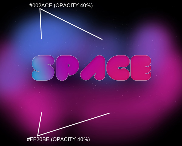 Create a Unique Glowing Text with Space Background in Adobe Photoshop CS5