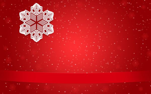 How to create Christmas Greeting Card with Decorative Snowflakes on Red Background in Adobe Photoshop CS6