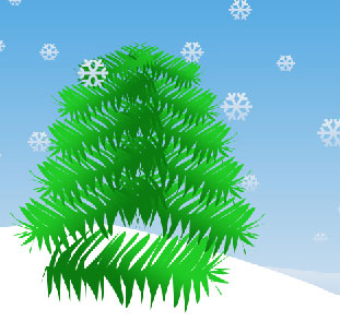 Create Christmas tree in Photoshop CS