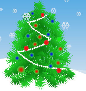 Create Christmas tree in Photoshop CS