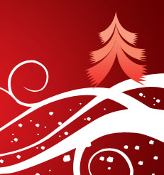 Abstract Christmas wallpaper in Photoshop CS