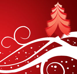 Abstract Christmas wallpaper in Photoshop CS