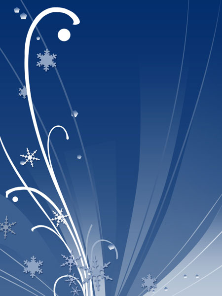 Abstract winter design in Photoshop CS