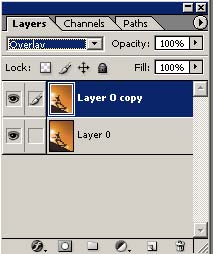 Mode Overlay in Adobe Photoshop CS