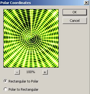 Polor Coordinates in Adobe Photoshop CS