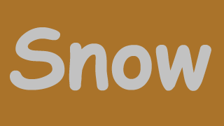 snow text effect 01