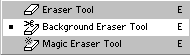 toobar pop-up for background eraser