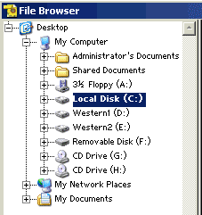 navigate File Browser