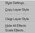 Layer Styles menu