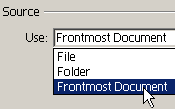 frontmost document