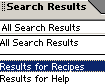 search sort menu
