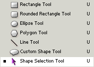 shape select in toolbox