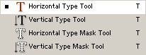 type tool group in toolbox