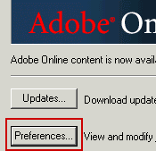 Adobe Online Prefs