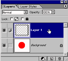 selected layer