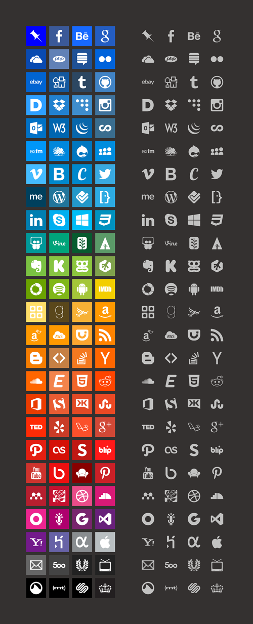 Entypo free set of 250+ carefully crafted pictograms