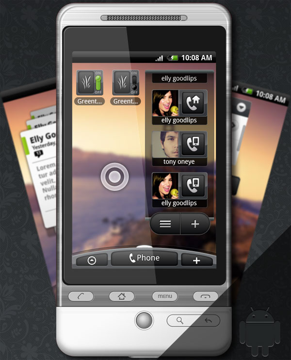 Photoshop Android GUI Set