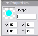 Change the size and position of the Hotspot.