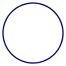 A circle drawn with actionscript.