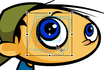 Selecting the eye symbols