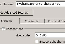 Encoding tab