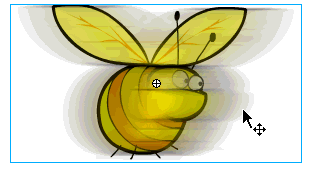 Blurred image positioned over original vector graphic in Flash