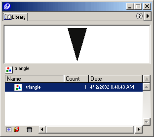 FreeHand Library dialog box