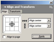 Align the centers