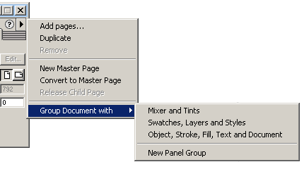 Windows content of Option menu