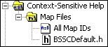Opening the Map Files folder reveals the BSSCDefault.h map file.
