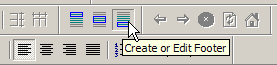 The Create or Edit Footer button