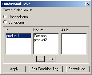 Conditional Text