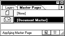 Master Pages palette menu