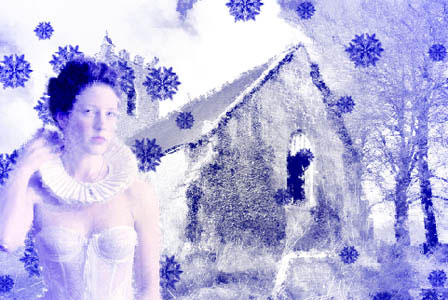 design winter postcard in adobe Photoshop cs2