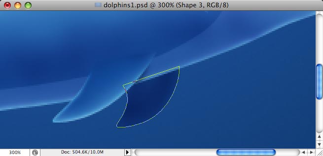Dolphins - making of - Step 21