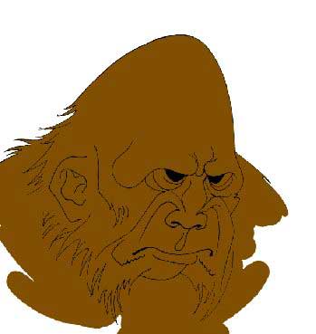 drawing gorilla in adobe photoshop cs