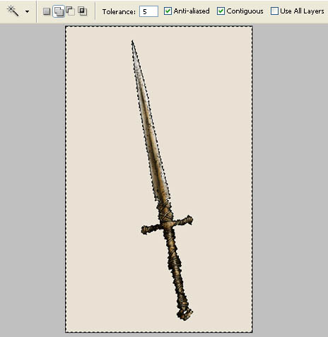 Drawing sword for lineage II game item in adobe Photoshop cs