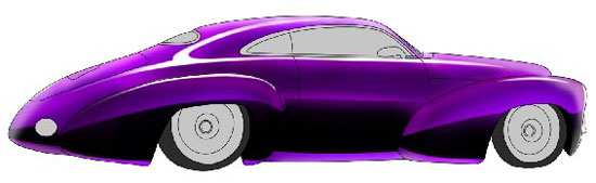 drawing retro car in adobe Photoshop cs
