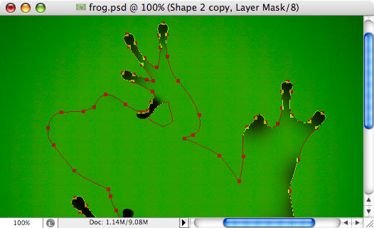 Frog - making of - Step 10