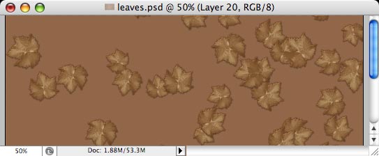 Autumn leaves - making of - Step 14