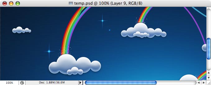 Rainbows - making of - Step 32