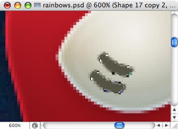 Rainbows - making of - Step 38