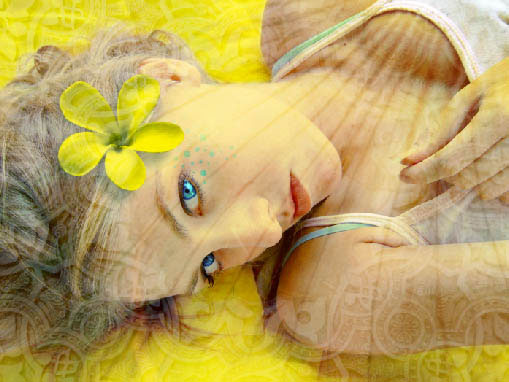  yellow portrait photo effect in adobe Photoshop cs2